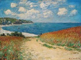 Strandweg zwischen Weizenfeldern bei Pourville - Claude Monet