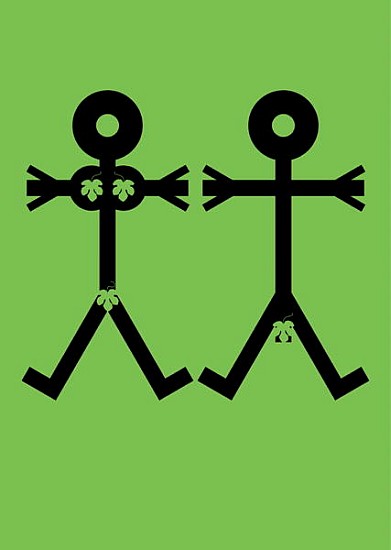 Adam and Eve Icon, 2006 (digital)  von Thisisnotme 