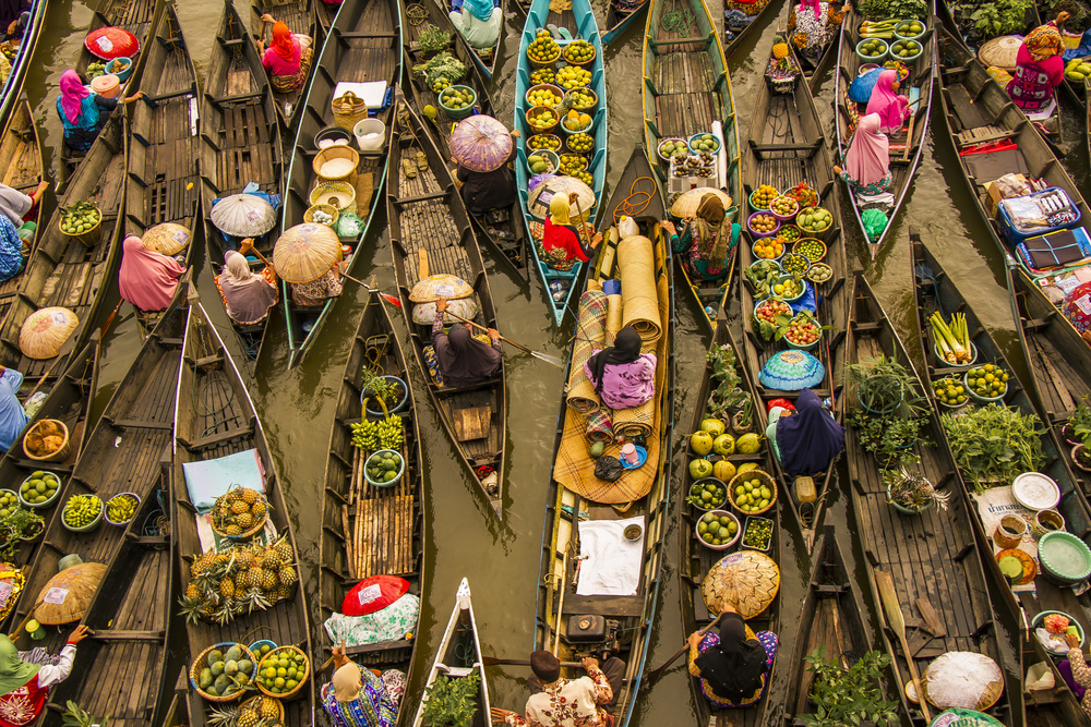 Floating Market von Abdul Gapur Dayak