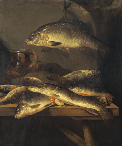 Still Life with Carp von Abraham van Beyeren