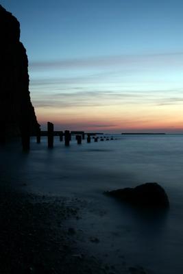 Nordstrand Helgoland nach Sonnenuntergang von Achim Schünemann