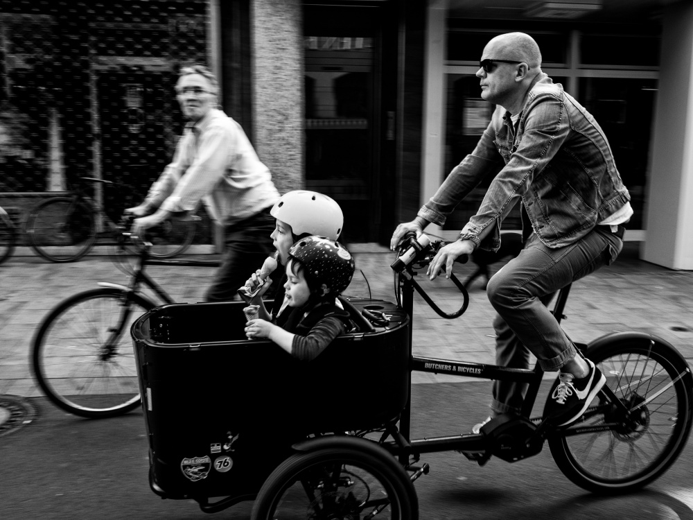 Radfahrer von Adam Dauria ☂