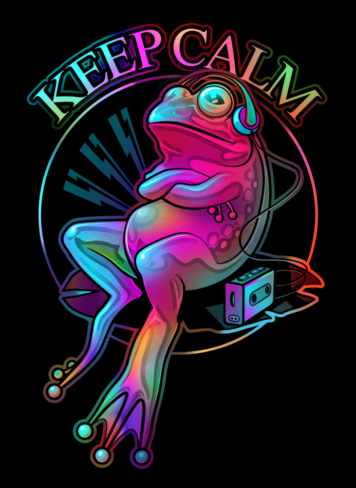 frog loves music von Adam Lawless