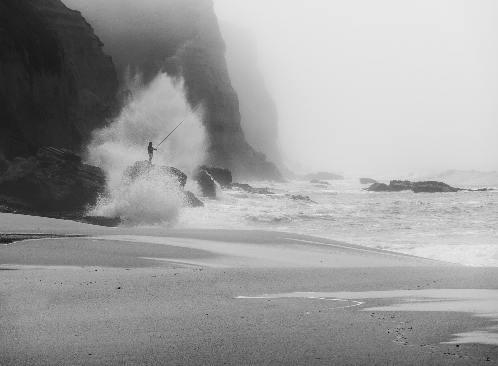 The fisherman and the wave von Adolfo Urrutia