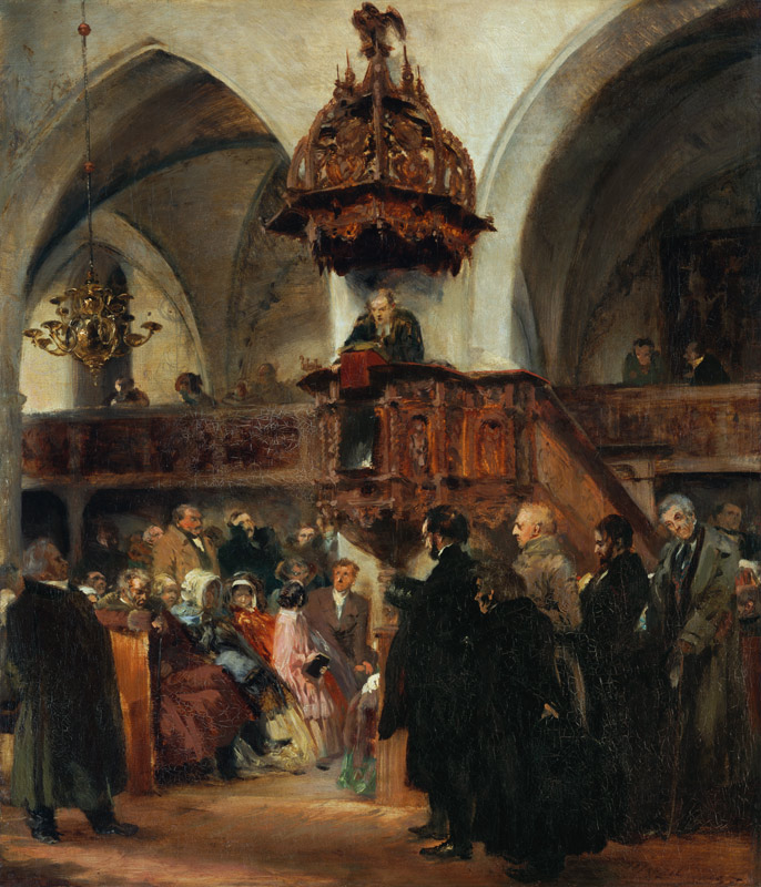 Predigt in der alten Klosterkirche zu Berlin von Adolph Friedrich Erdmann von Menzel