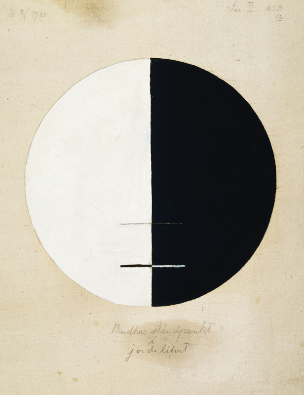 Buddhas Standpunkt im irdischen Leben, Nr. 3a, Serie XI. 1920 von Hilma Af Klint