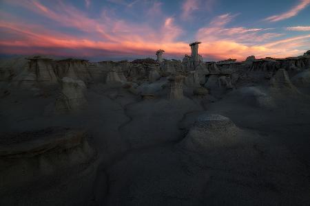 Badland After Sunset