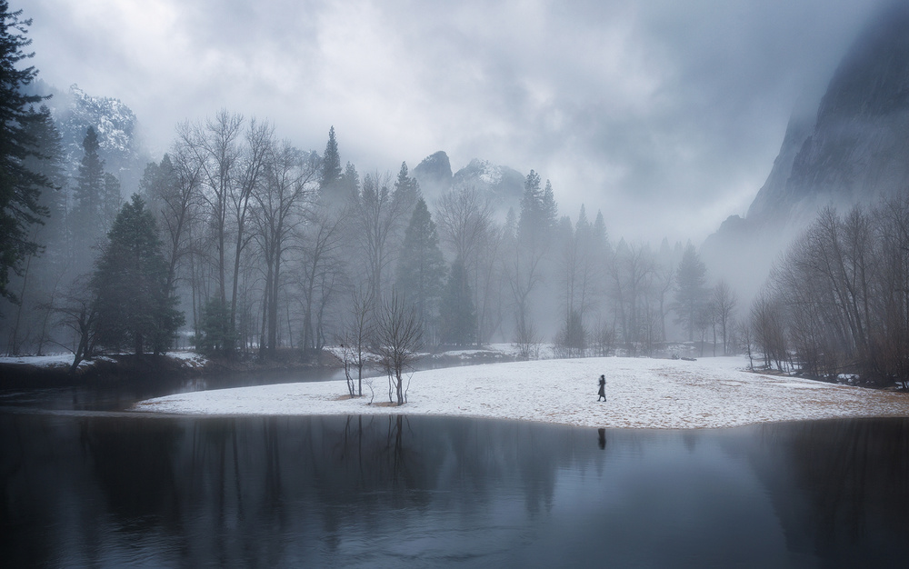 Foggy Yosemite von Aidong Ning