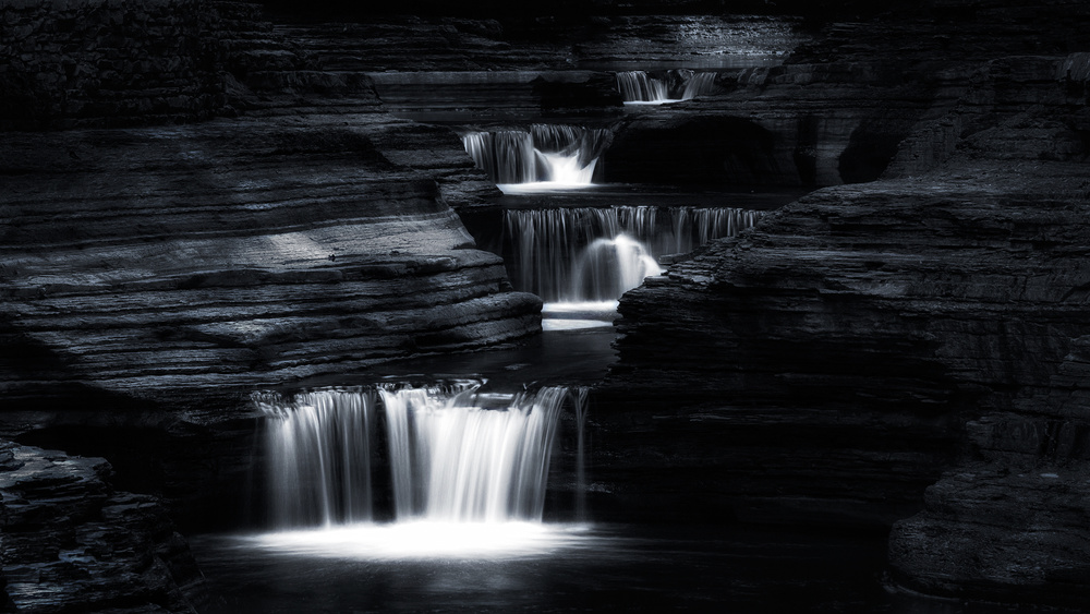 Watkins Glen Water Cascade von Aidong Ning