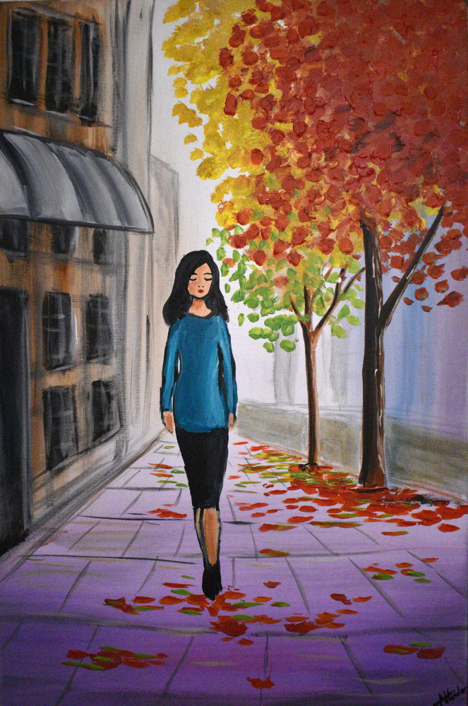 Autumn City Walk von Aisha Haider