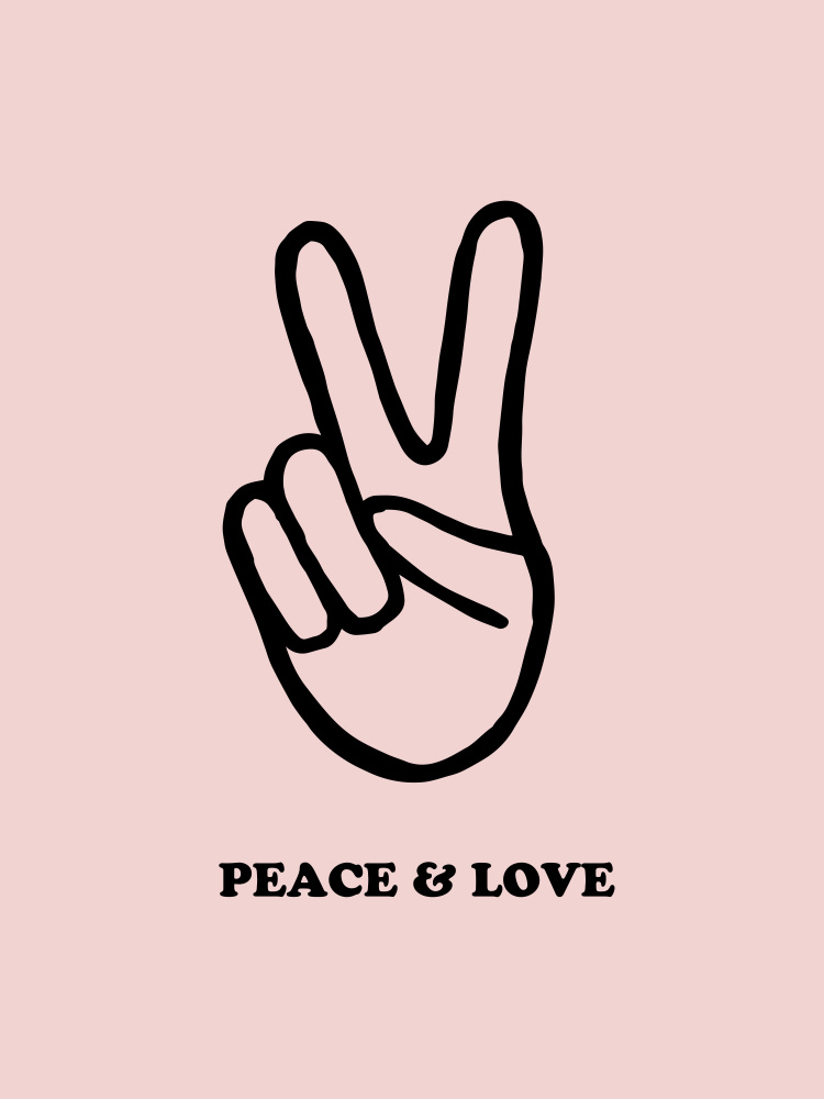 Peace & Love von Aislinn Simmonds