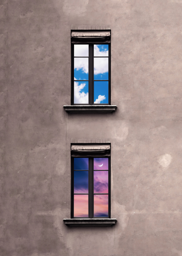 Morning and Night Windows von Al Barizi