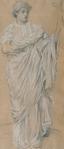 Study for 'Shuttlecock' von Albert Joseph Moore