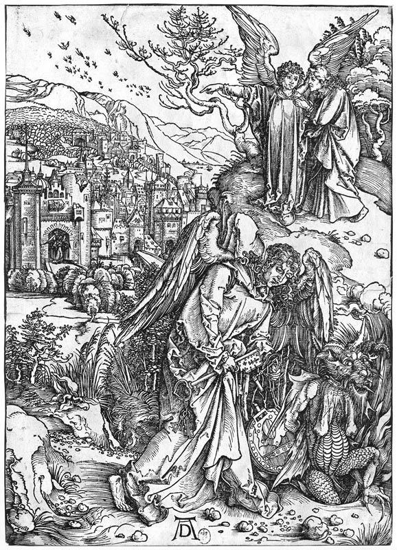 Angel with the key to the Abyss / Dürer von Albrecht Dürer