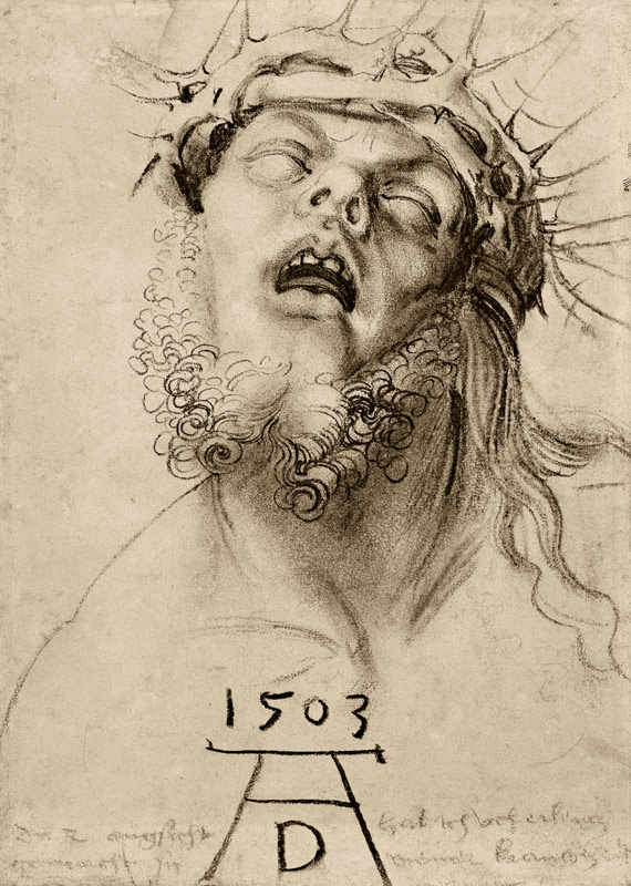 Dürer / Head of the dead Christ von Albrecht Dürer