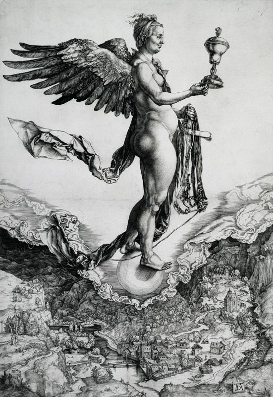 Nemesis (Das große Glück) von Albrecht Dürer