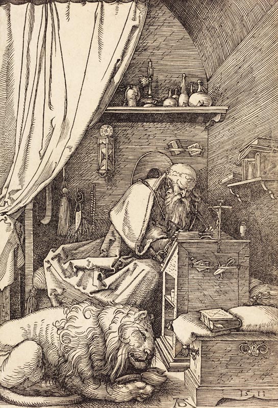 St Hieronymus in the Cell / Dürer / 1511 von Albrecht Dürer