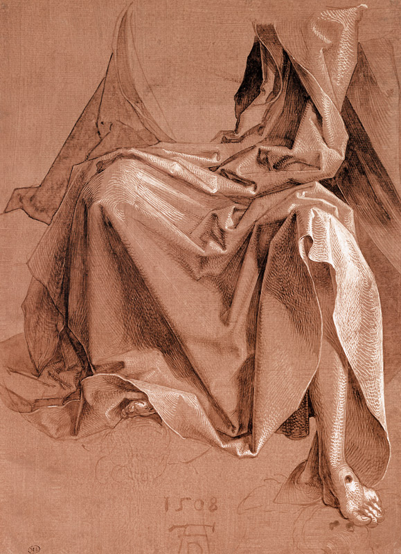 Study of the robes of Christ von Albrecht Dürer