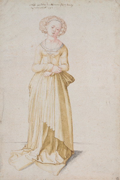 Nürnberger Mädchen im Tanzkleid von Albrecht Dürer