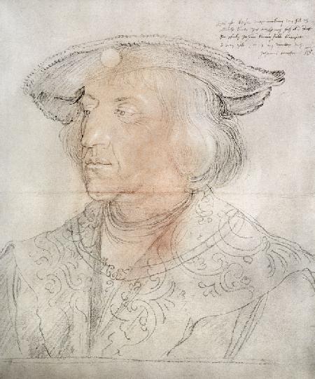 Maximilian I, Emperor of Germany (1459-1519), 1518-19 (pencil, w/c)