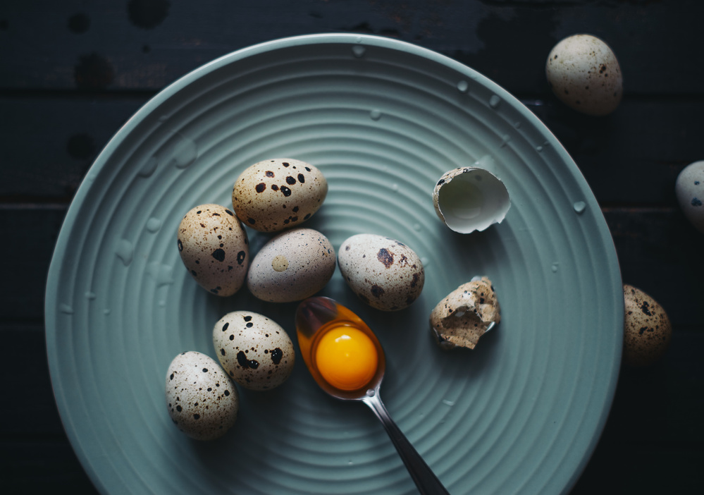 Eggs in a plate von Aleksandrova Karina