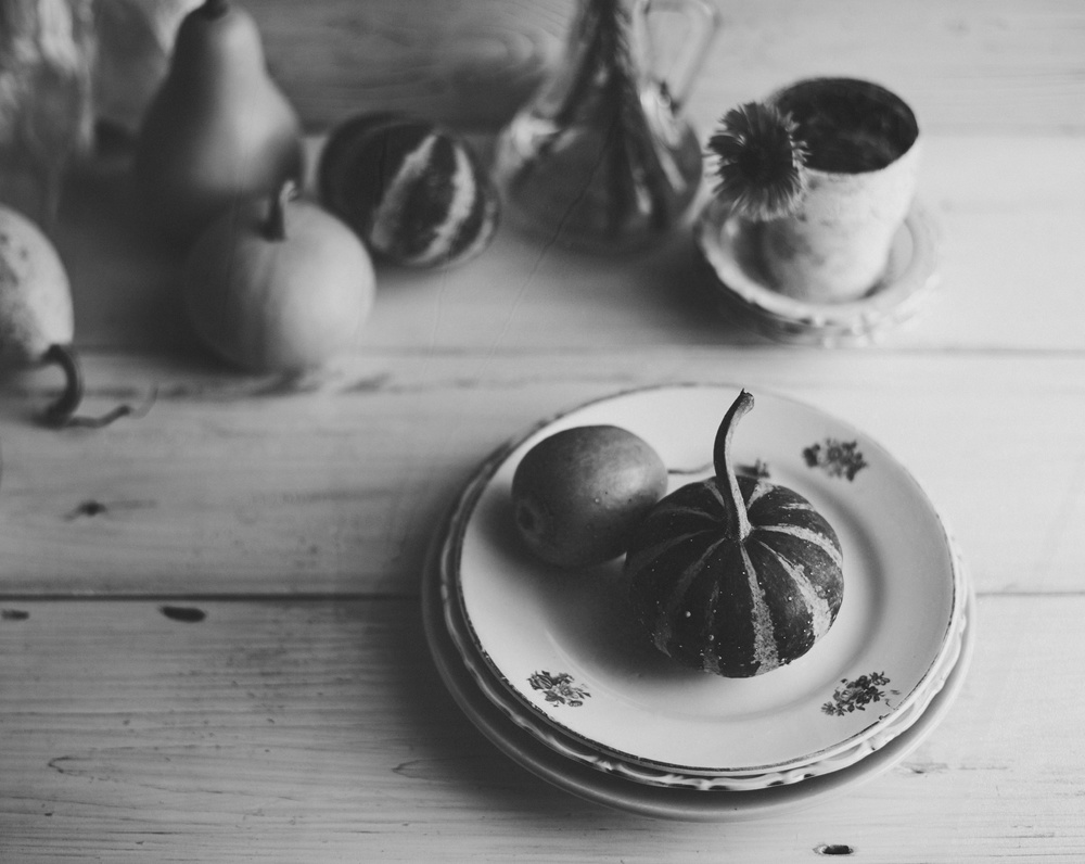 Autumn still life with pumpkins von Aleksandrova Karina