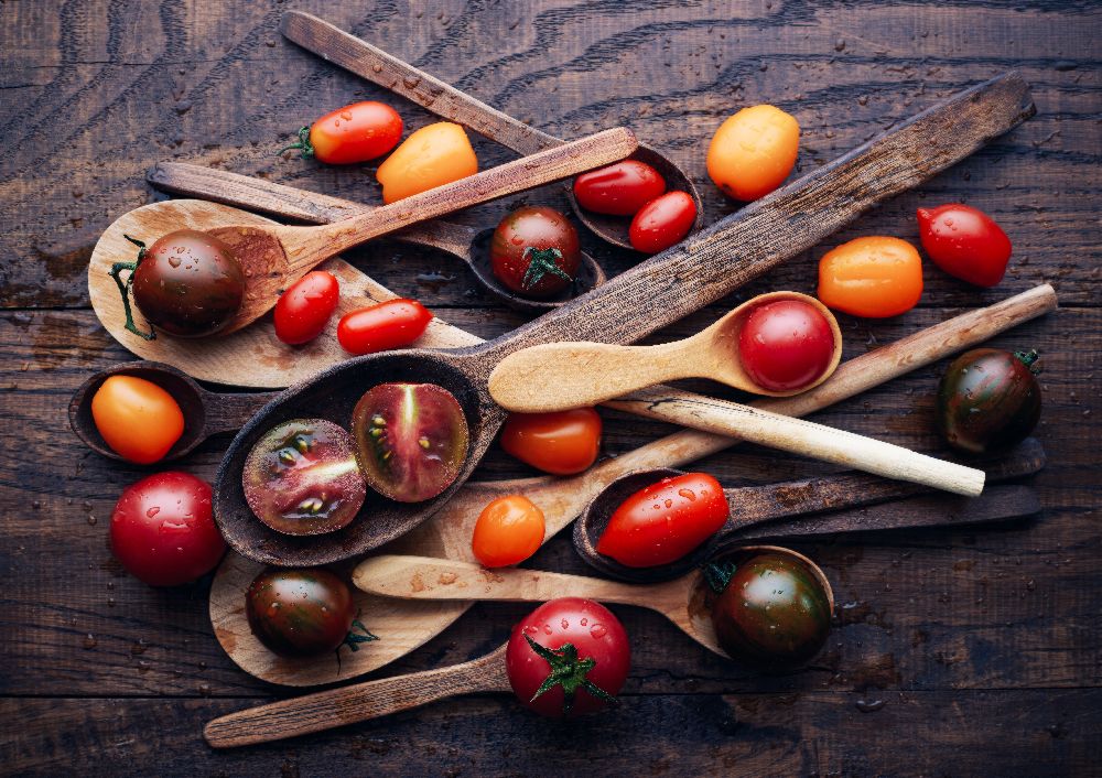 Löffel und Tomaten von Aleksandrova Karina