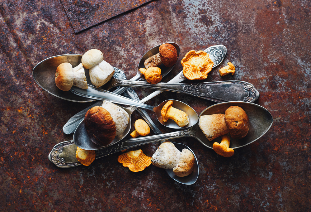 Spoons&amp;Wild mushrooms von Aleksandrova Karina