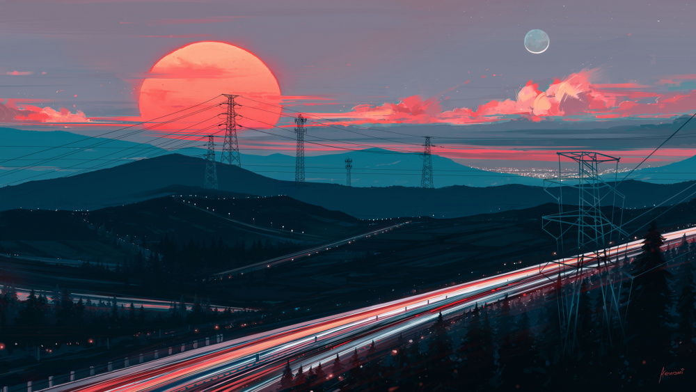 Lines 12k 1.png von Alena Aenami