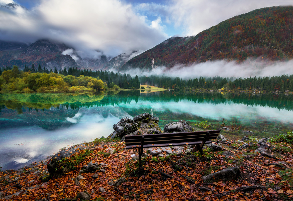 Bench by the lake von Ales Krivec