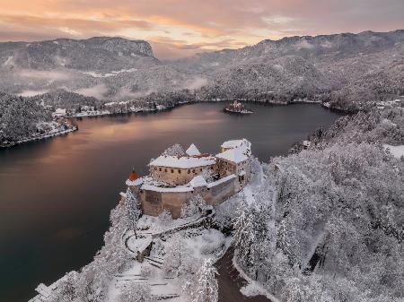 Lake Bled and the castle above it