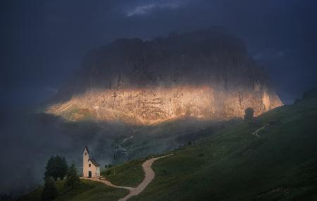 Chapel in the Dolomites