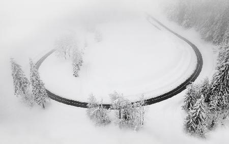 Road in the winter