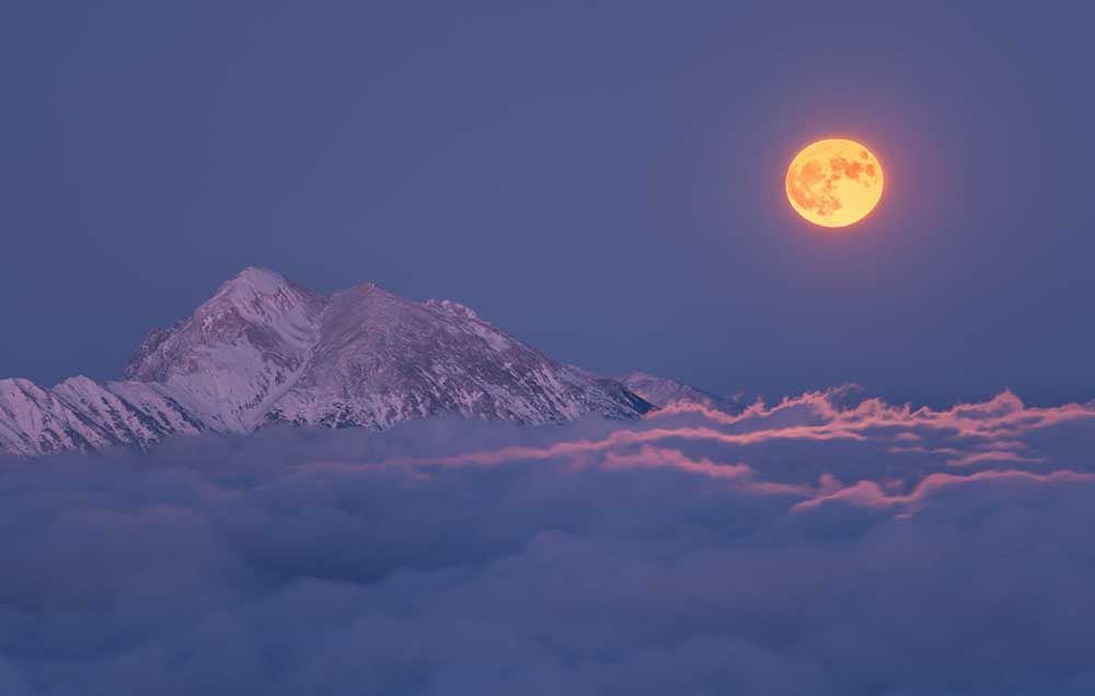 Supermond geht auf von Ales Krivec