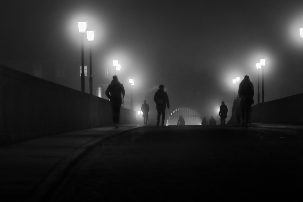 The bridge in the fog von Alexander Jikharev