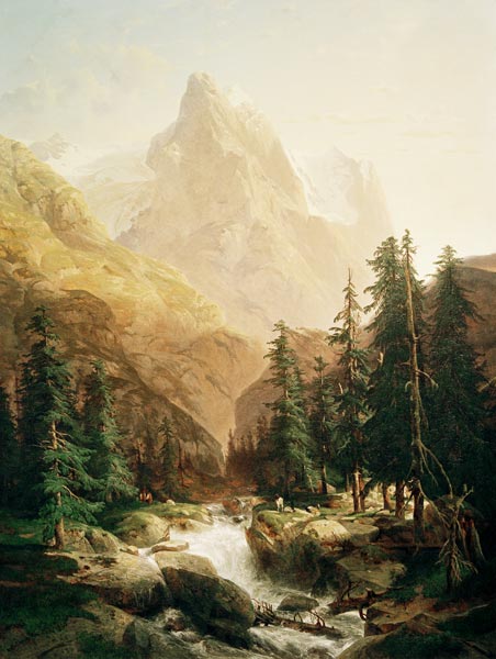 Wetterhorn. von Alexandre Calame