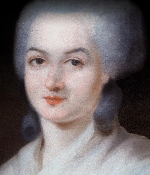 Porträt von Olympe de Gouges (Detail) von Alexandre Kucharski