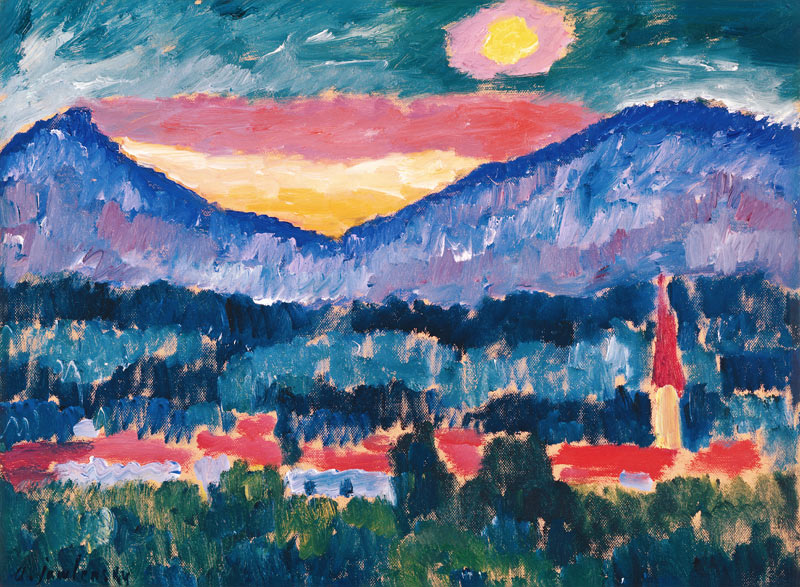 Gebirgsdorf von Alexej von Jawlensky