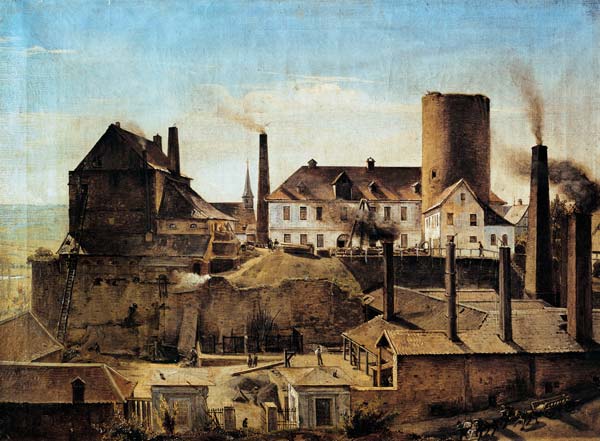 The Harkort Factory at Burg Wetter von Alfred Rethel