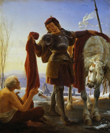 St. Martin and the Beggar von Alfred Rethel