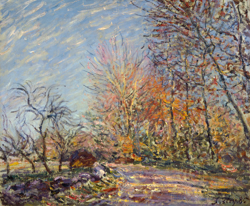 Am Waldrand in Fontainebleau von Alfred Sisley