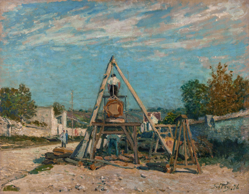 Sisley  / Pit Sawyers / Paint./ 1876 von Alfred Sisley