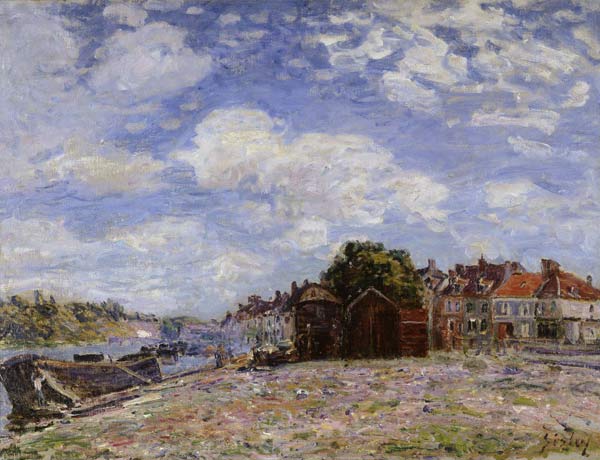 Der Loing in Saint-Mammès von Alfred Sisley