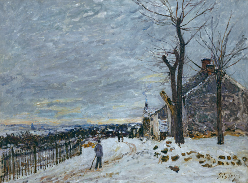 Snow at Veneux-Nadon von Alfred Sisley