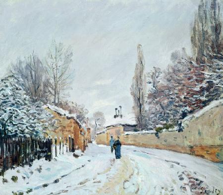 Road under Snow, near Louveciennes