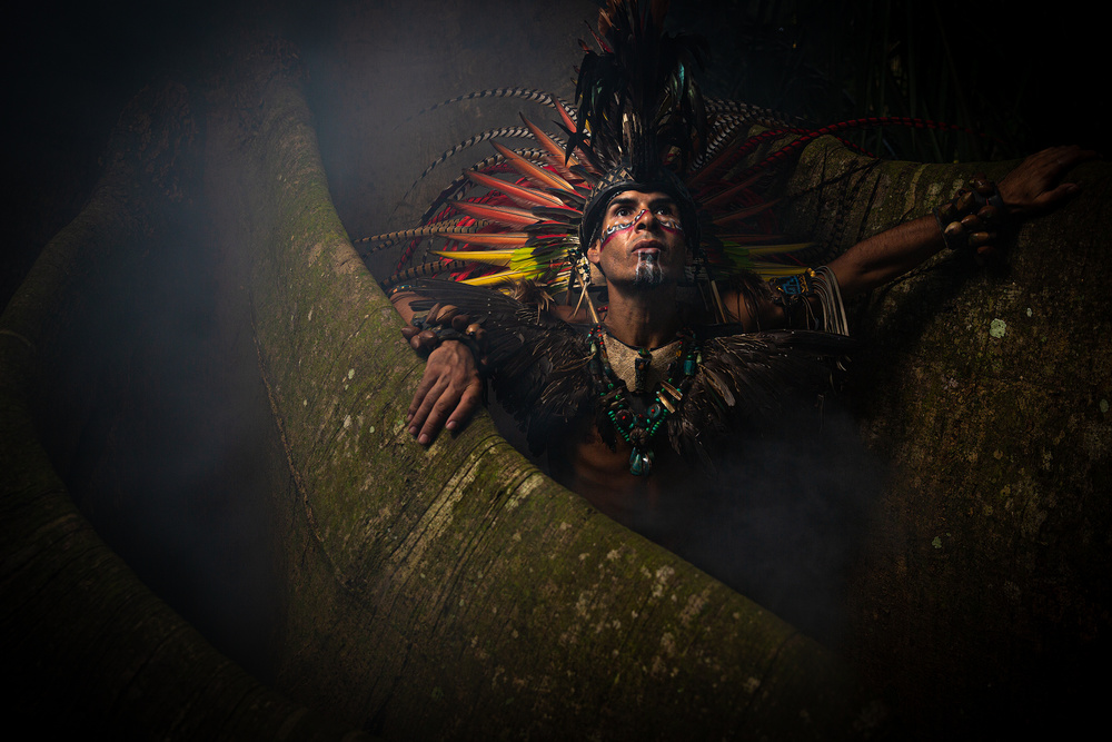 Mexica Warrior - Morning Hunt von Ali Khataw