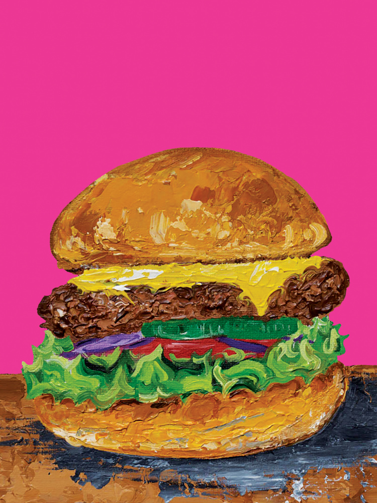 Burger Pink von Alice Straker