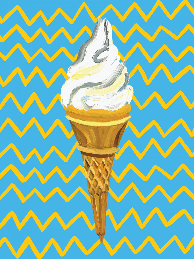 Ice Cream Blue von Alice Straker