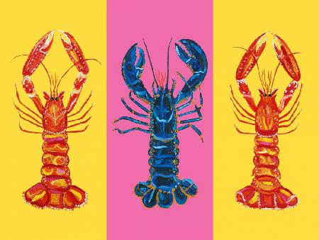 Lobster Langoustines Pop Art 2