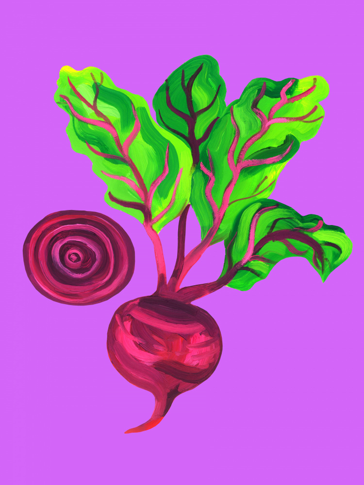 Beetroot Swirl Purple von Alice Straker